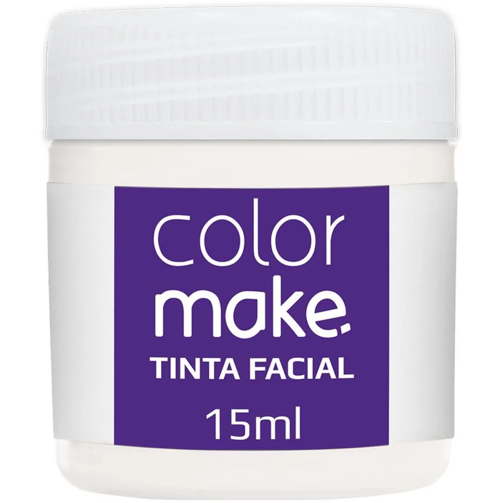 Pintura Facial Liquida 15Ml Branco Colormake C/ 12 Unidades - imagem 3
