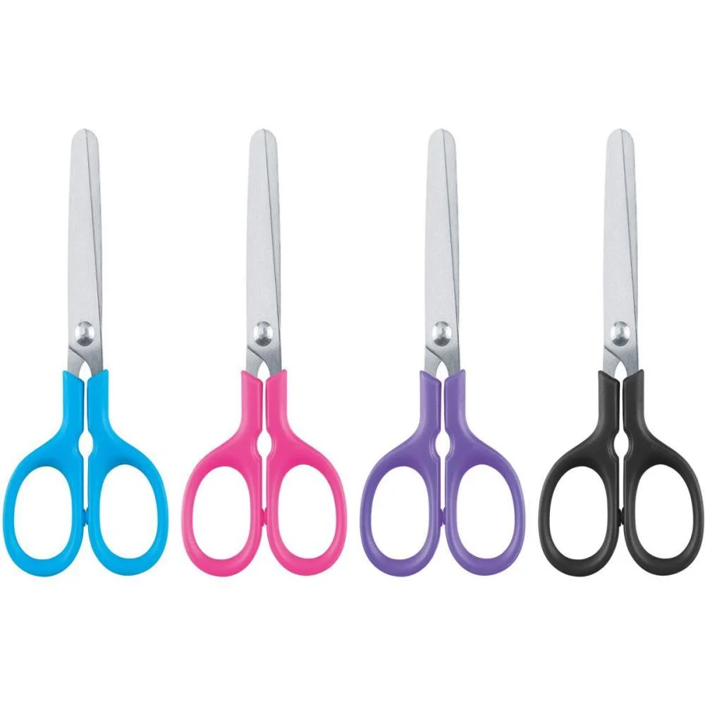 Tesoura Escolar Bazze Club 13Cm Rx/Rs/Az/Pt Summit (Pote-24) - imagem 4