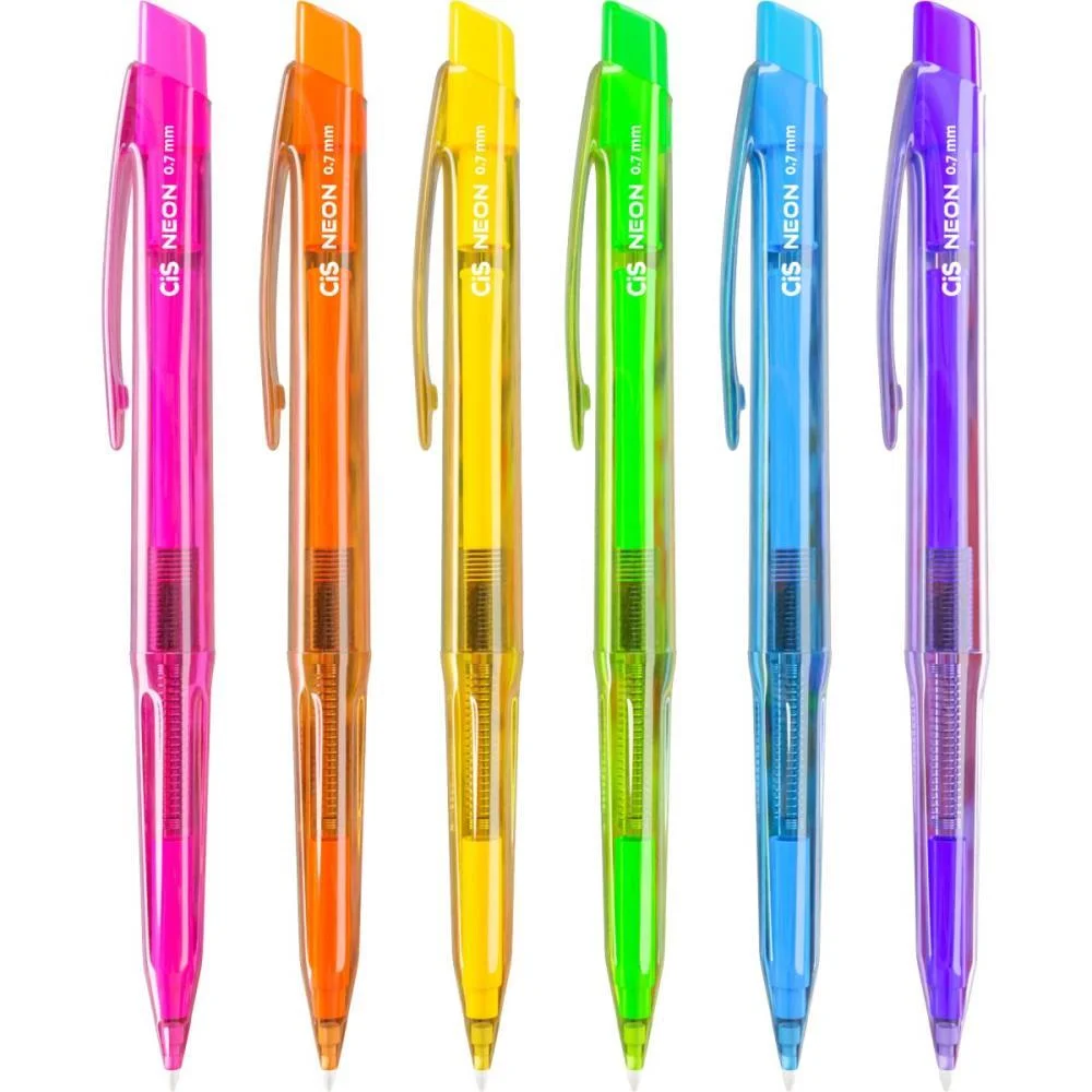 Lapiseira 0.7Mm Cis Neon 6 Cores Sertic C/ 24 Unidades - imagem 4