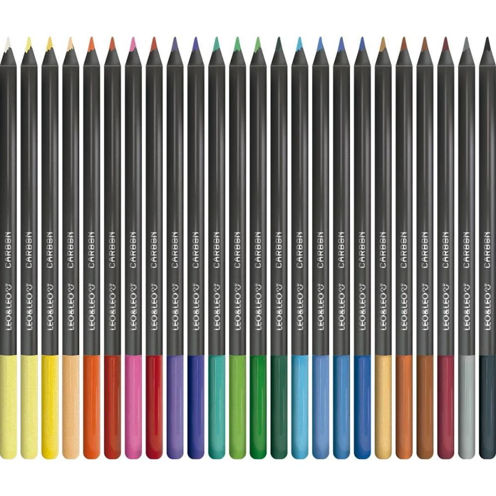 Lapis De Cor Redondo Carbon Line 24 Cores Leonora (Pct.c/06) - imagem 4