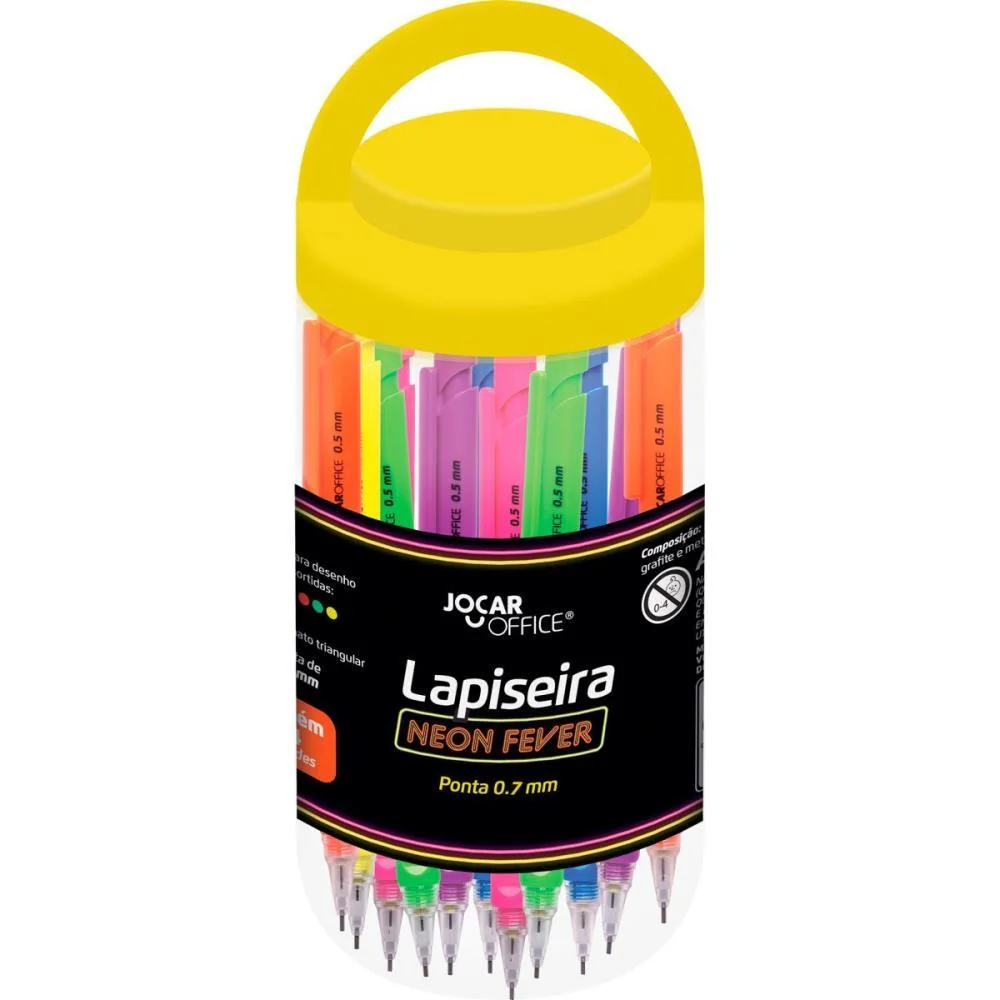 Lapiseira 0.7Mm Neon Fever Triang.c/Graf.6Core Leonora (Pote-24) - imagem 3