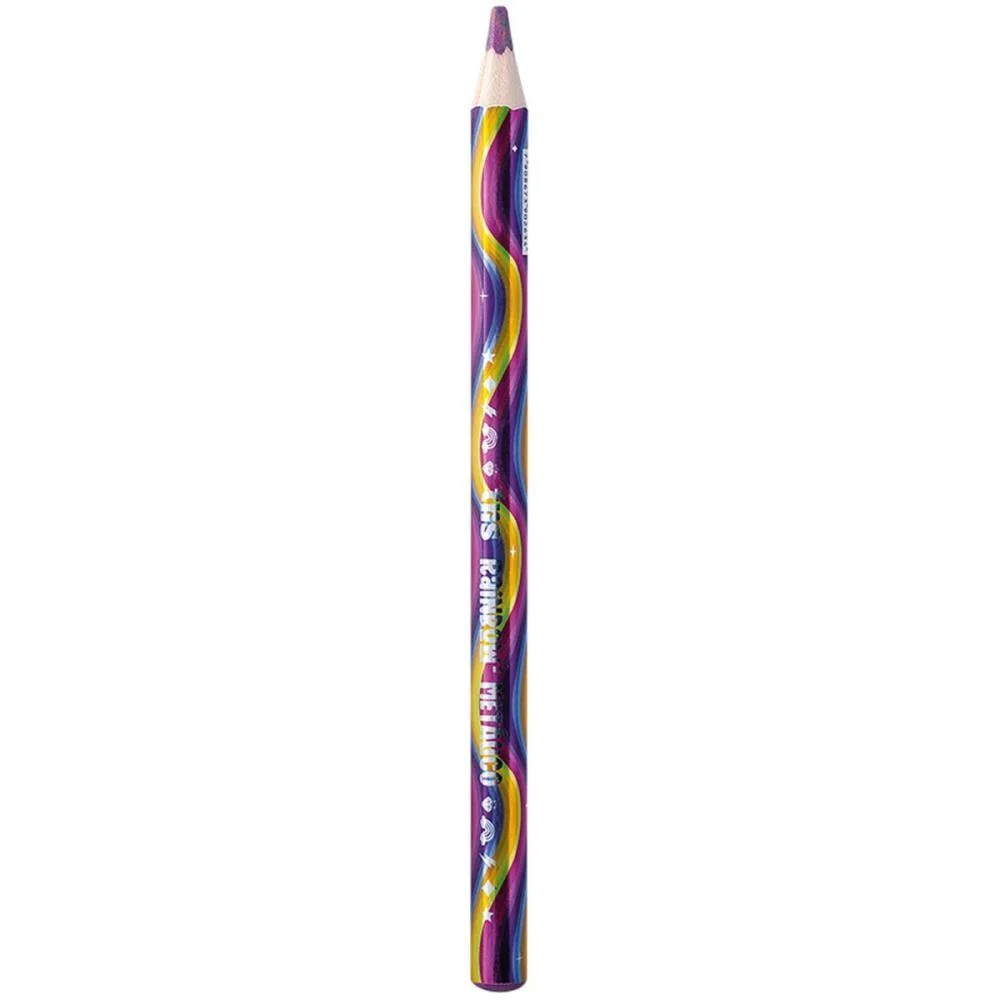 Lapis De Cor Jumbo Tris Rainbow Metalico Summit (Pote-24) - imagem 4