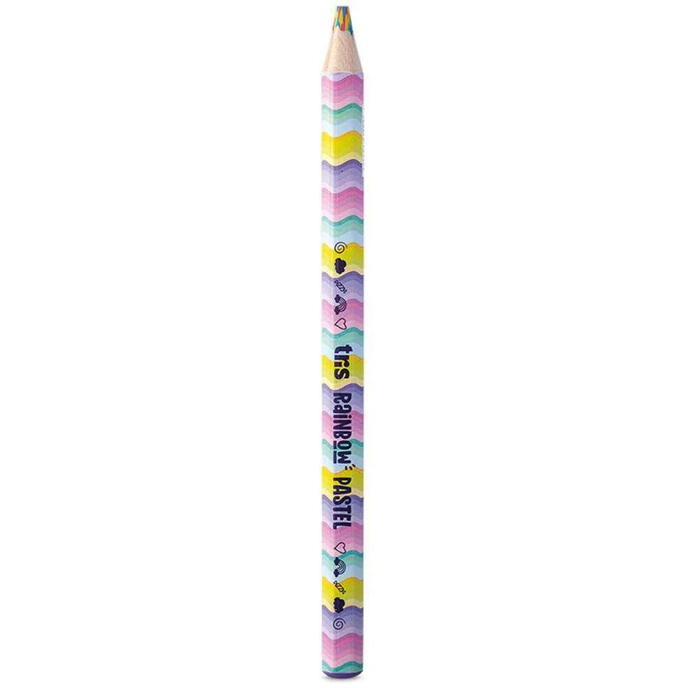 Lapis De Cor Jumbo Tris Rainbow Pastel Summit (Pote-24) - imagem 4
