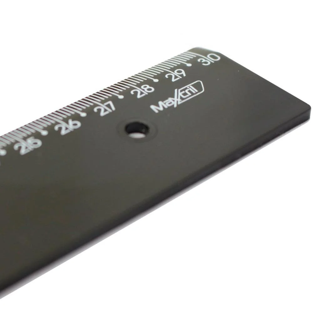 Regua De Poliestireno New Line Black 30Cm. Maxcril (Pct.c/10) - imagem 6