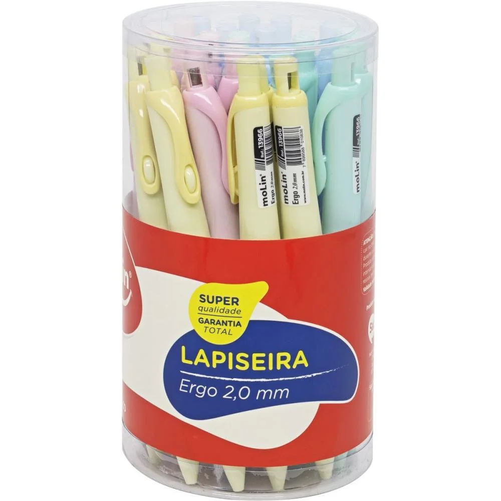 Lapiseira 2.0Mm Ergo 4 Cores Molin (Pote-24) - imagem 3