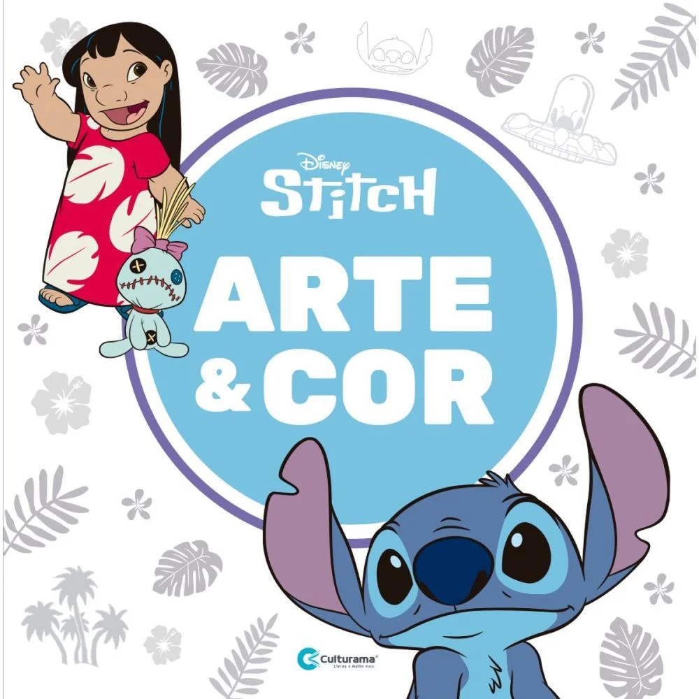 Livro Infantil Colorir Arte E Cor Stitch 27X27Cm 36P Culturama - imagem 5