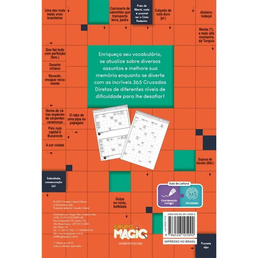 Livro De Atividades 365 Cruzadas Diretas 288Pgs Magic Kids - imagem 5