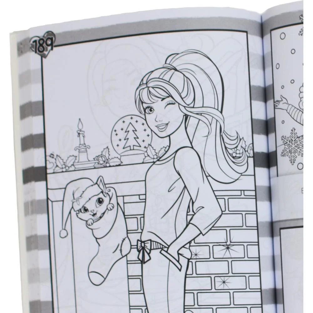 Livro Infantil Colorir 365 Desenhos Barbie 288Pgs Magic Kids - imagem 4