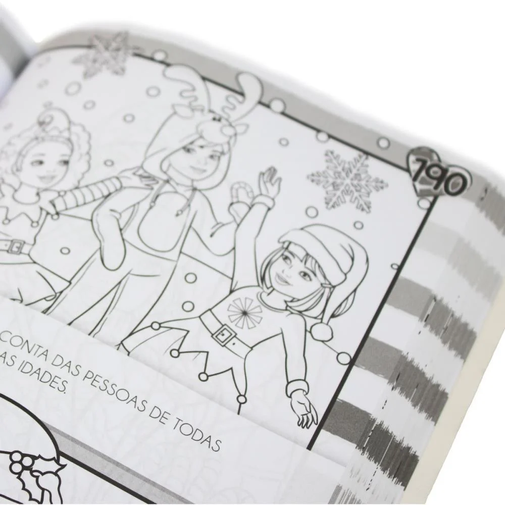 Livro Infantil Colorir 365 Desenhos Barbie 288Pgs Magic Kids - imagem 5
