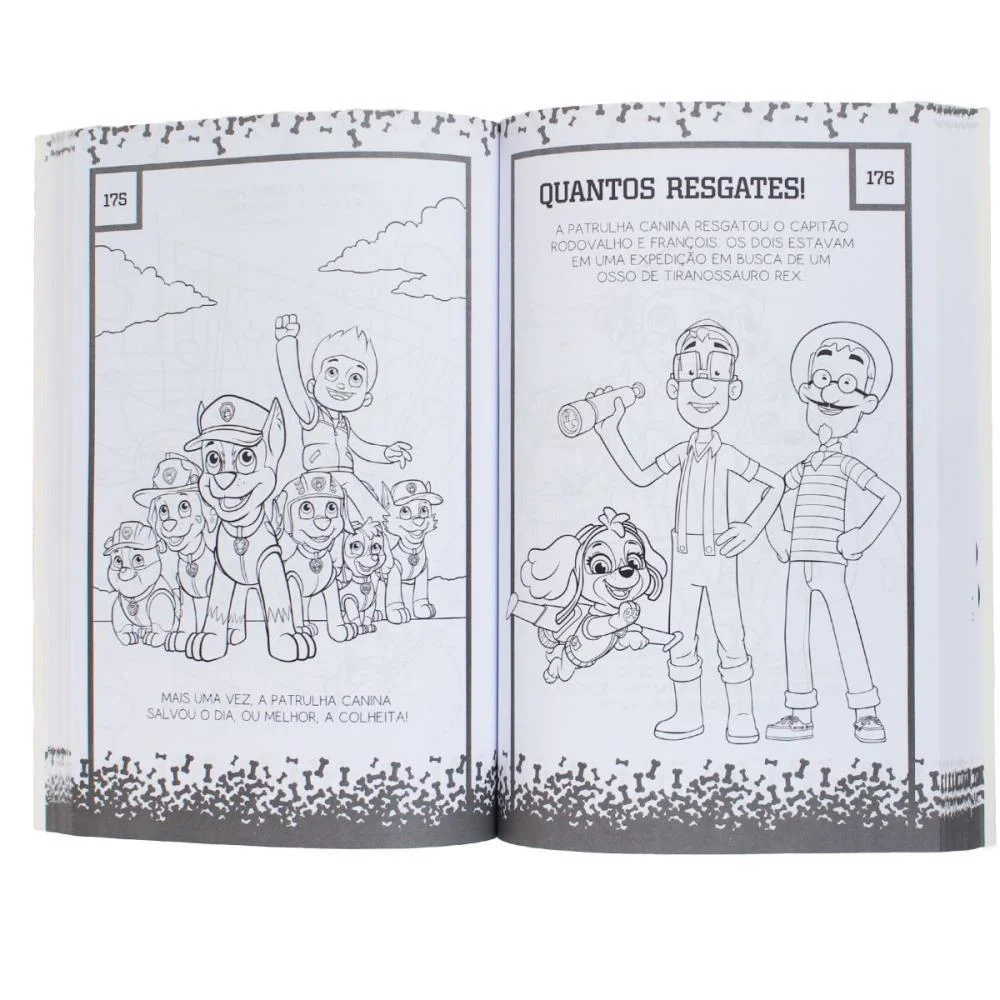 Livro Infantil Colorir 365 Desenhos Patrulha Canina Magic Kids - imagem 4