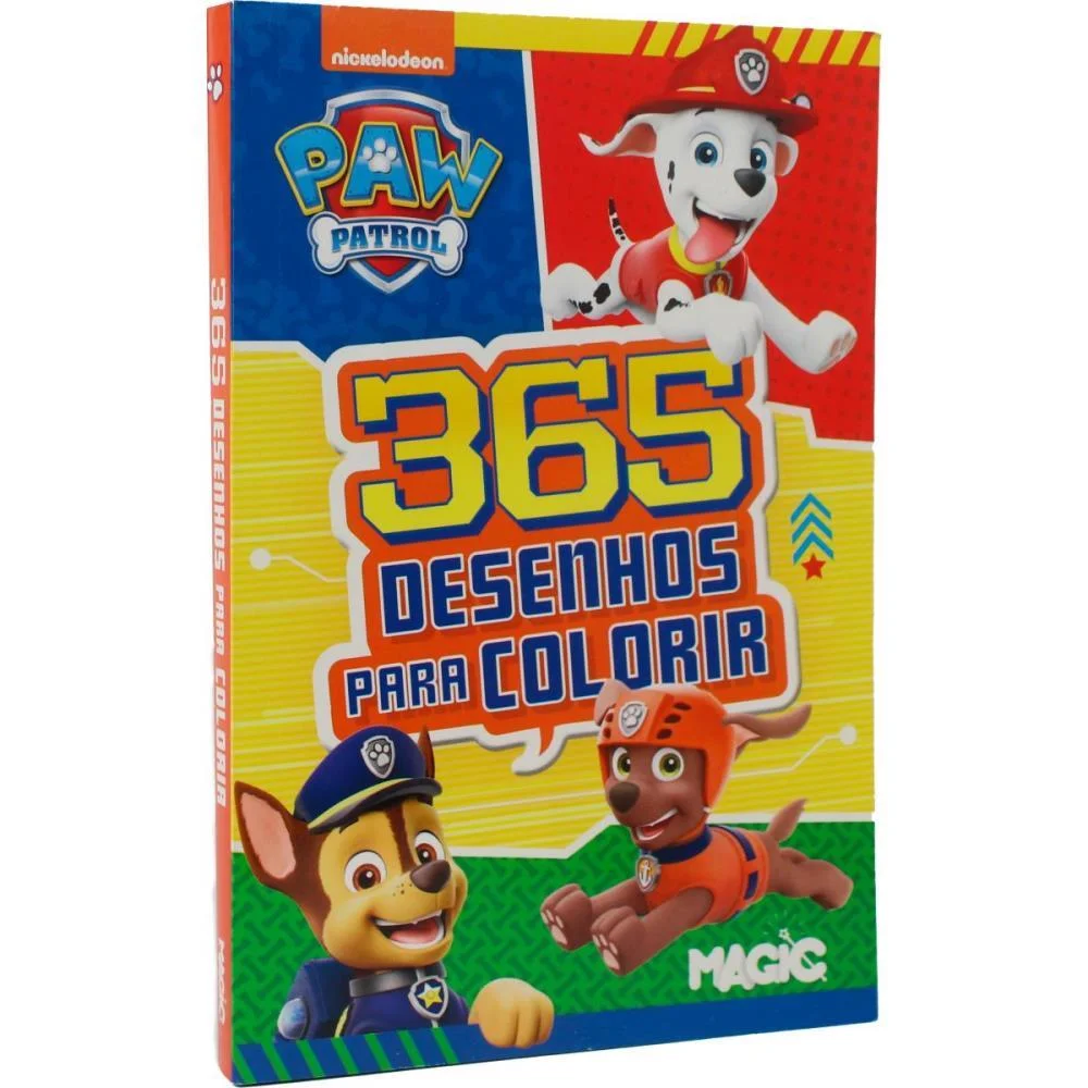 Livro Infantil Colorir 365 Desenhos Patrulha Canina Magic Kids - imagem 7