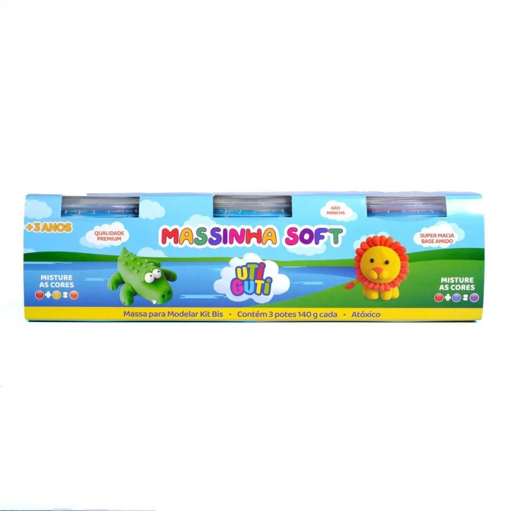 Massa Para Modelar Utiguti Pote 140G Kit C/3Cores Canson (Kit) - imagem 4