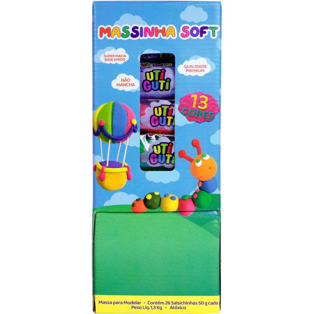 Massa Para Modelar Utiguti Soft 50G Cores Sort. Canson (Dp.c/26) - imagem 2