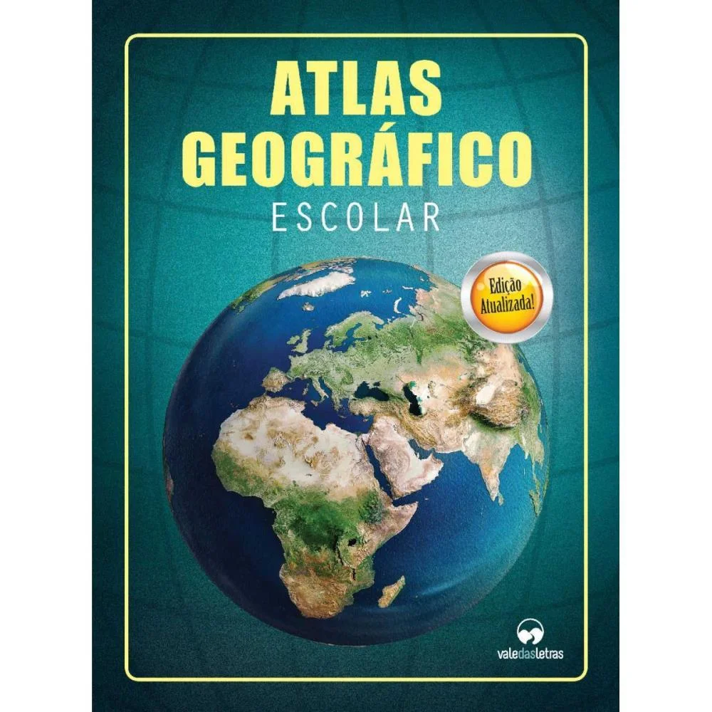 Livro Atlas Geografico Escolar 32Pgs Vale Das Letras (Pct.c/05) - imagem 2