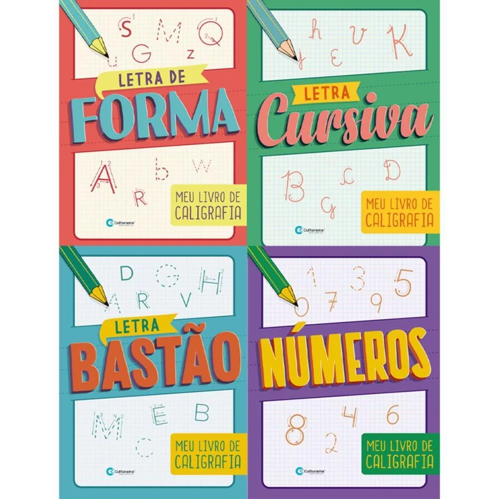 Livro Caligrafia Divertida 16Pgs 20X27Cm Culturama (Pct.c/08) - imagem 3