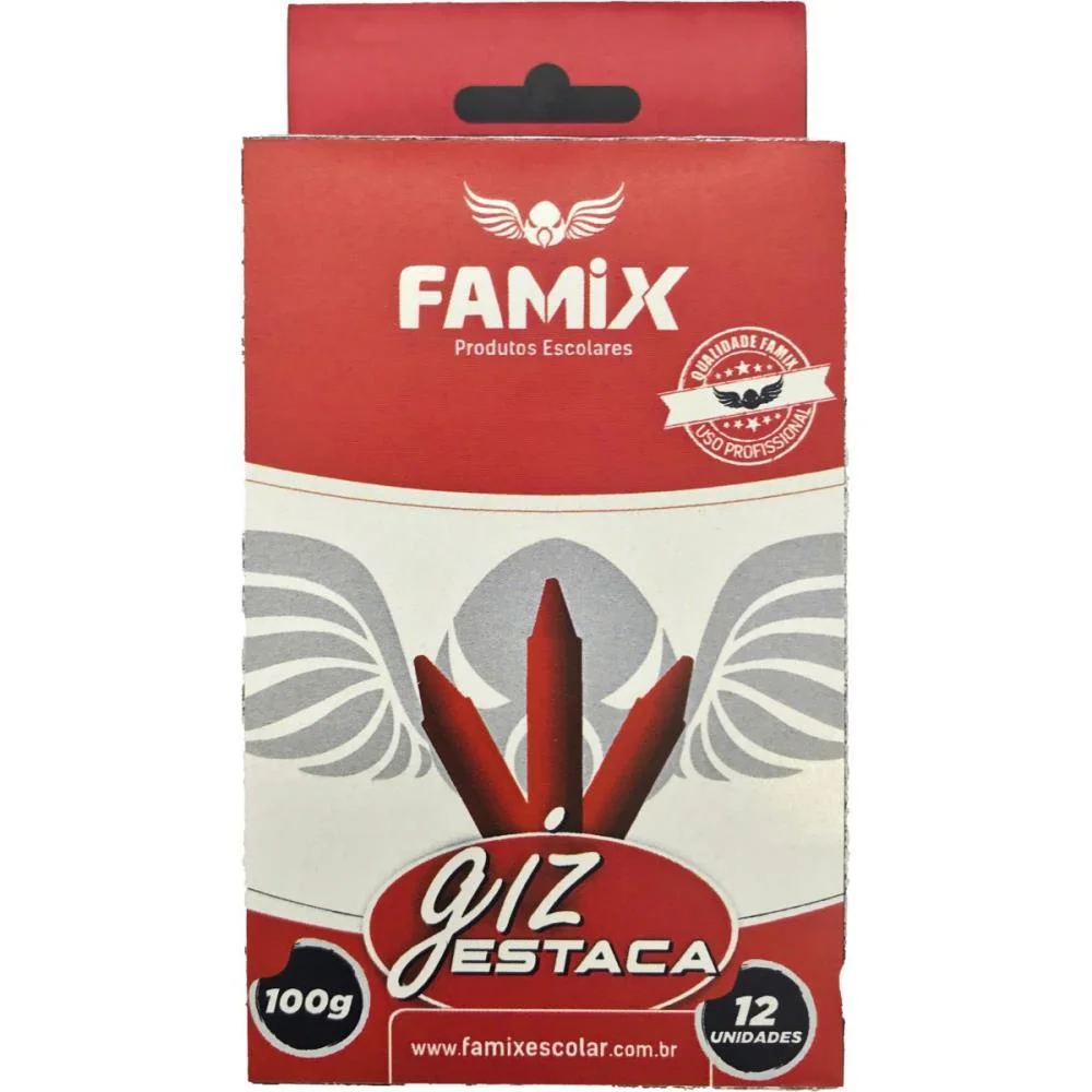 Lapis Estaca Vermelho 100G Famix (Duzia) - imagem 4