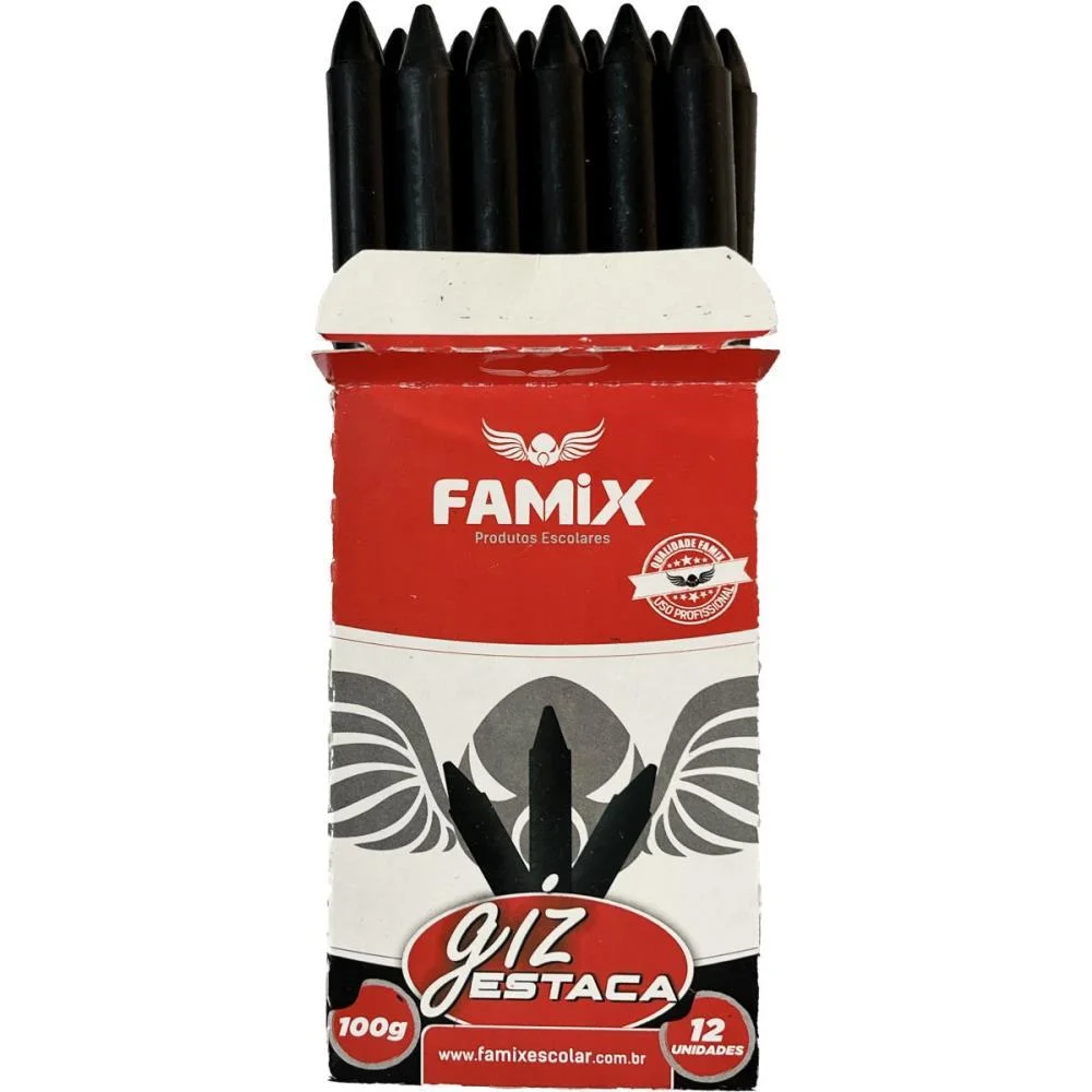 Lapis Estaca Preto 100G Famix (Duzia) - imagem 2