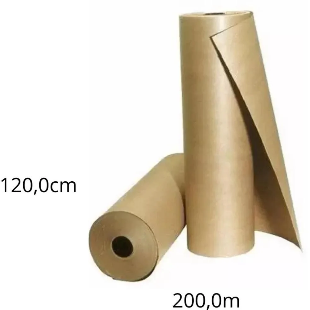 Papel Kraft Bobina 120Cm X 200M 80G. Monolucido Scrity (Bobina) - imagem 2
