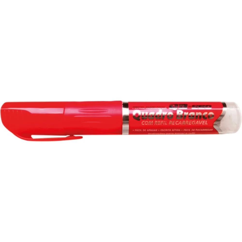 Pincel Quadro Branco Qb550 Recarregavel Vermelho Gramp Line C/ 10 Unidades - imagem 2