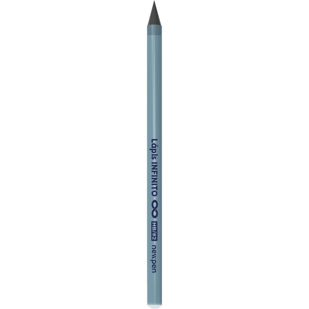 Lapis Preto Redondo Infinito Hb Azul Translucido Newpen (Cx.c/12) - imagem 4
