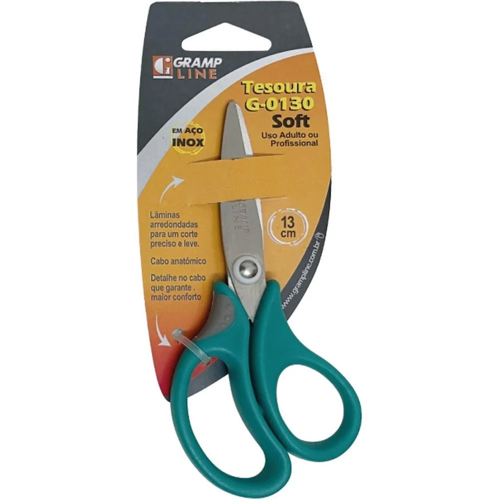Tesoura Escolar Curva P/Eva G-0130 Cores (S) Gramp Line - imagem 11