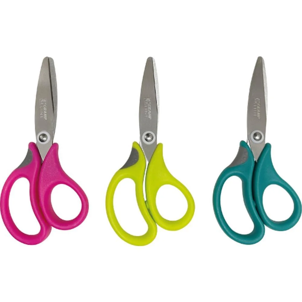 Tesoura Escolar Curva P/Eva G-0130 Cores (S) Gramp Line - imagem 4