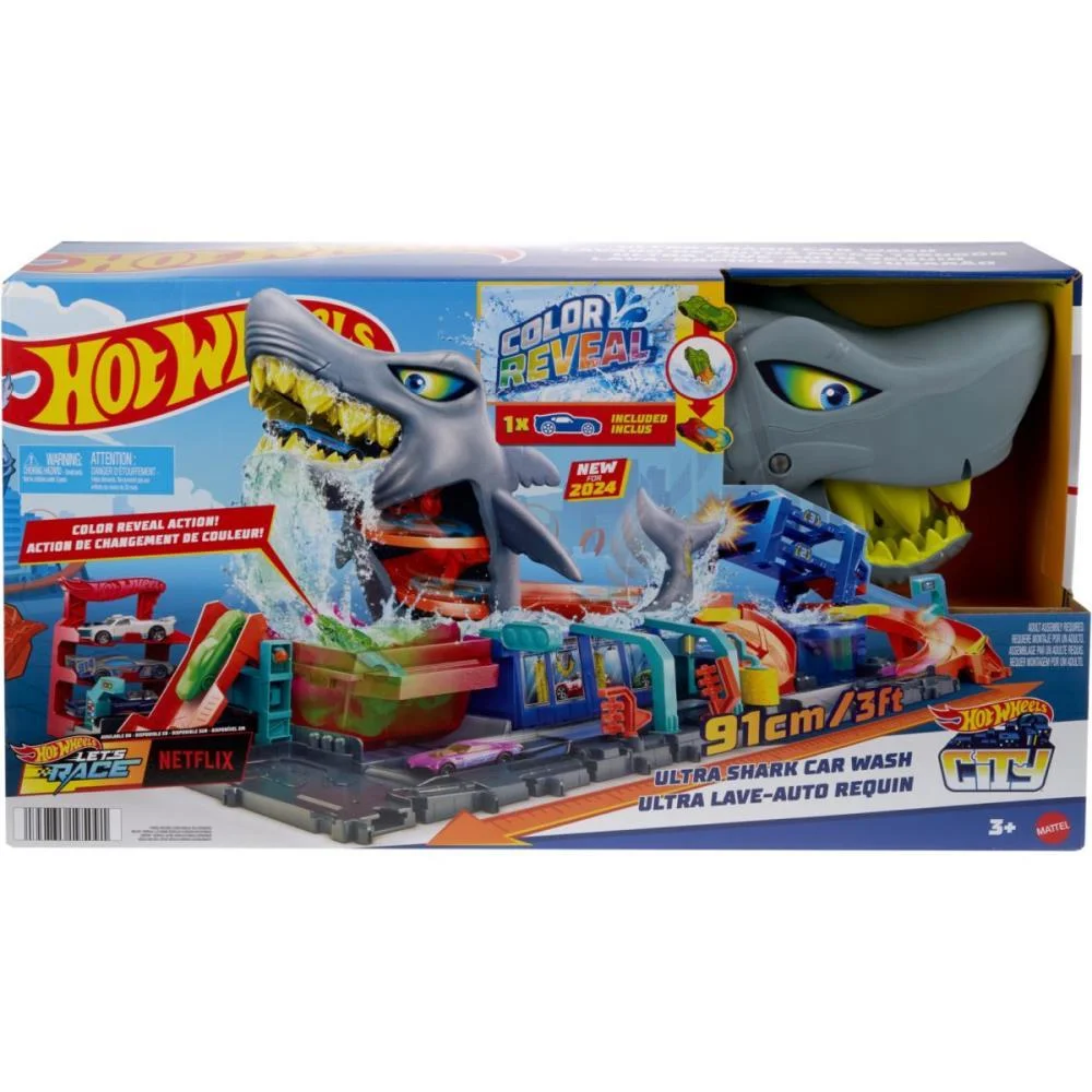 Hot Wheels Pista City Lava-Rápido Mega Tubarão Mattel - imagem 6
