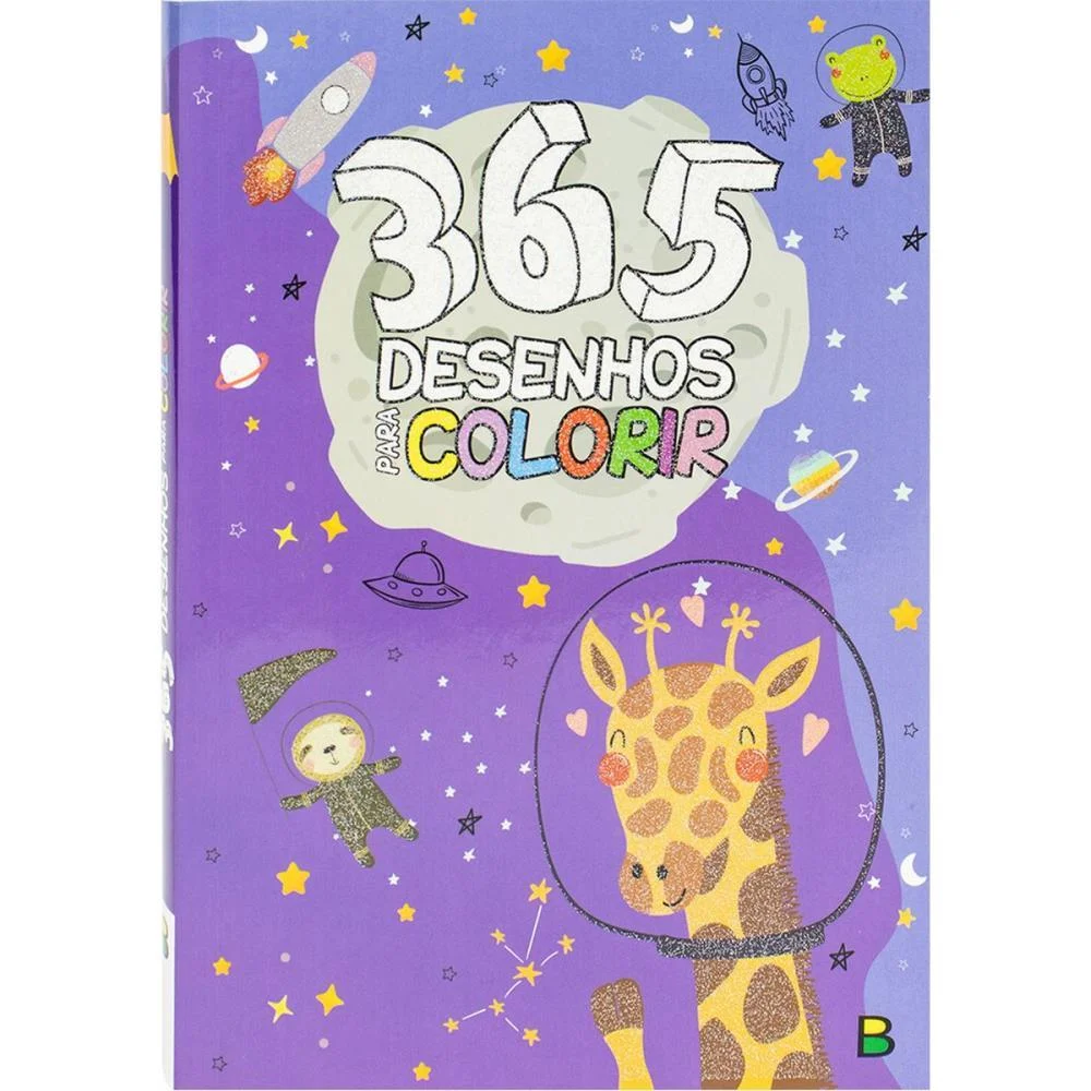 Livro Infantil Colorir 365 Desenhos P/Colorir Rx 288P Todolivro - imagem 3