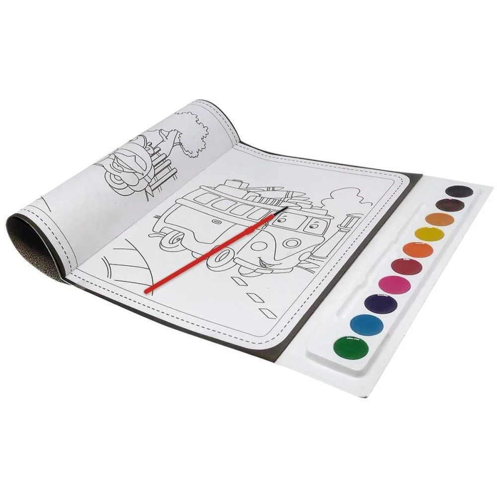 Livro Aquarela Carros 27X28Cm 16Pag Todolivro - imagem 3