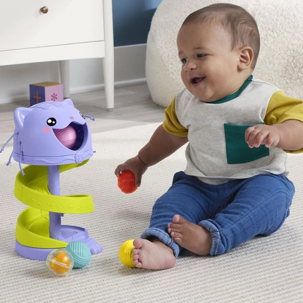 Fisher-Price Infant Gatinho Bolinhas Rolando Mattel - imagem 6