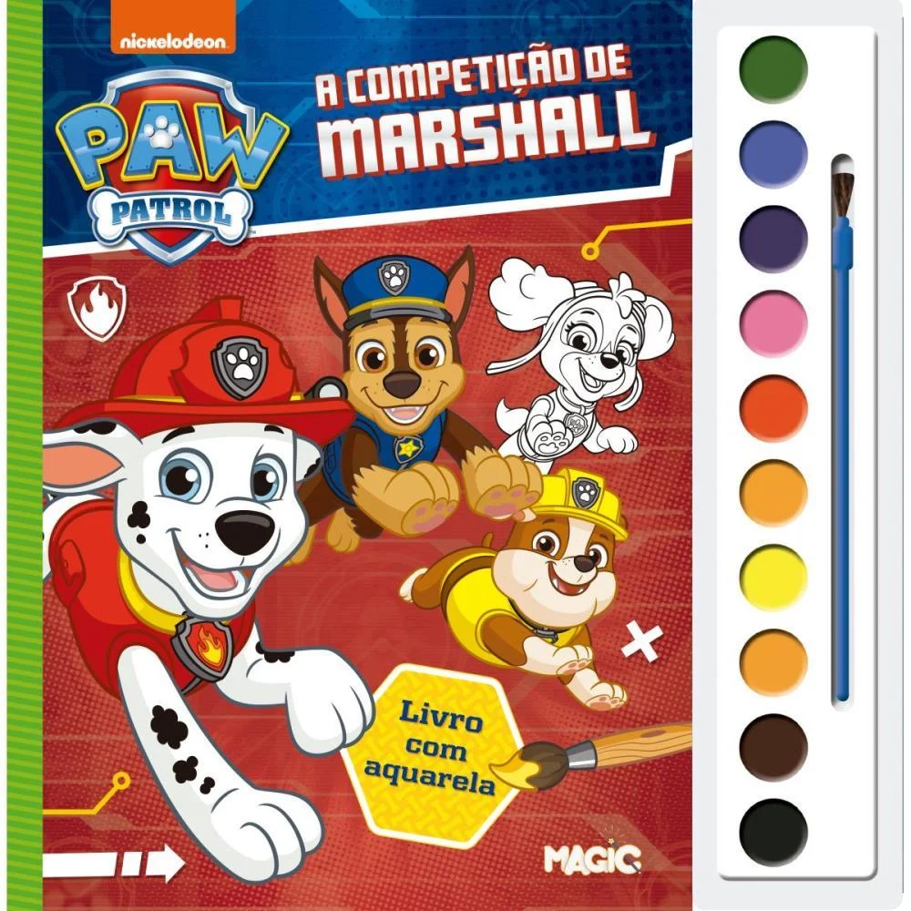 Livro Aquarela Patrulha Canina 2 28X27Cm 16Pg Magic Kids - imagem 3