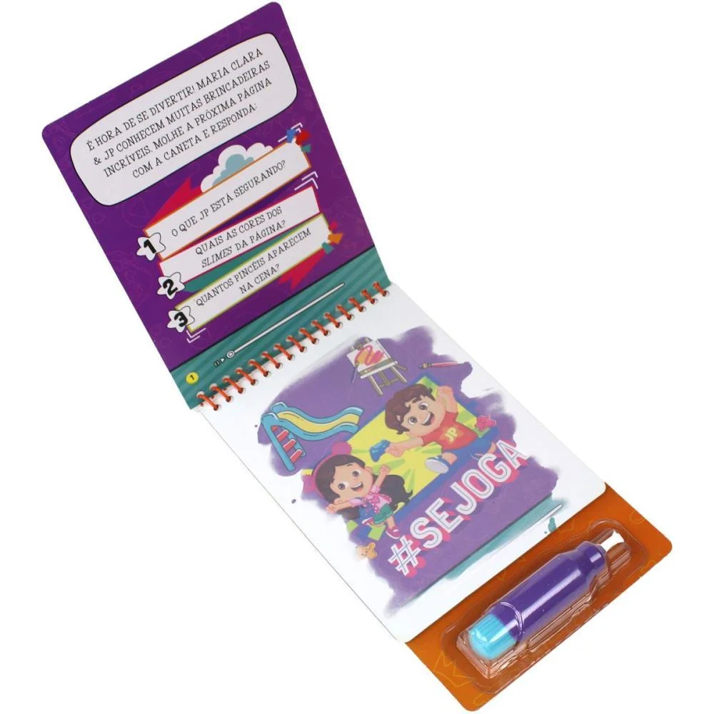 Livro Aquabook Maria Clara E Jp 24X14Cm 10Pgs Magic Kids - imagem 4