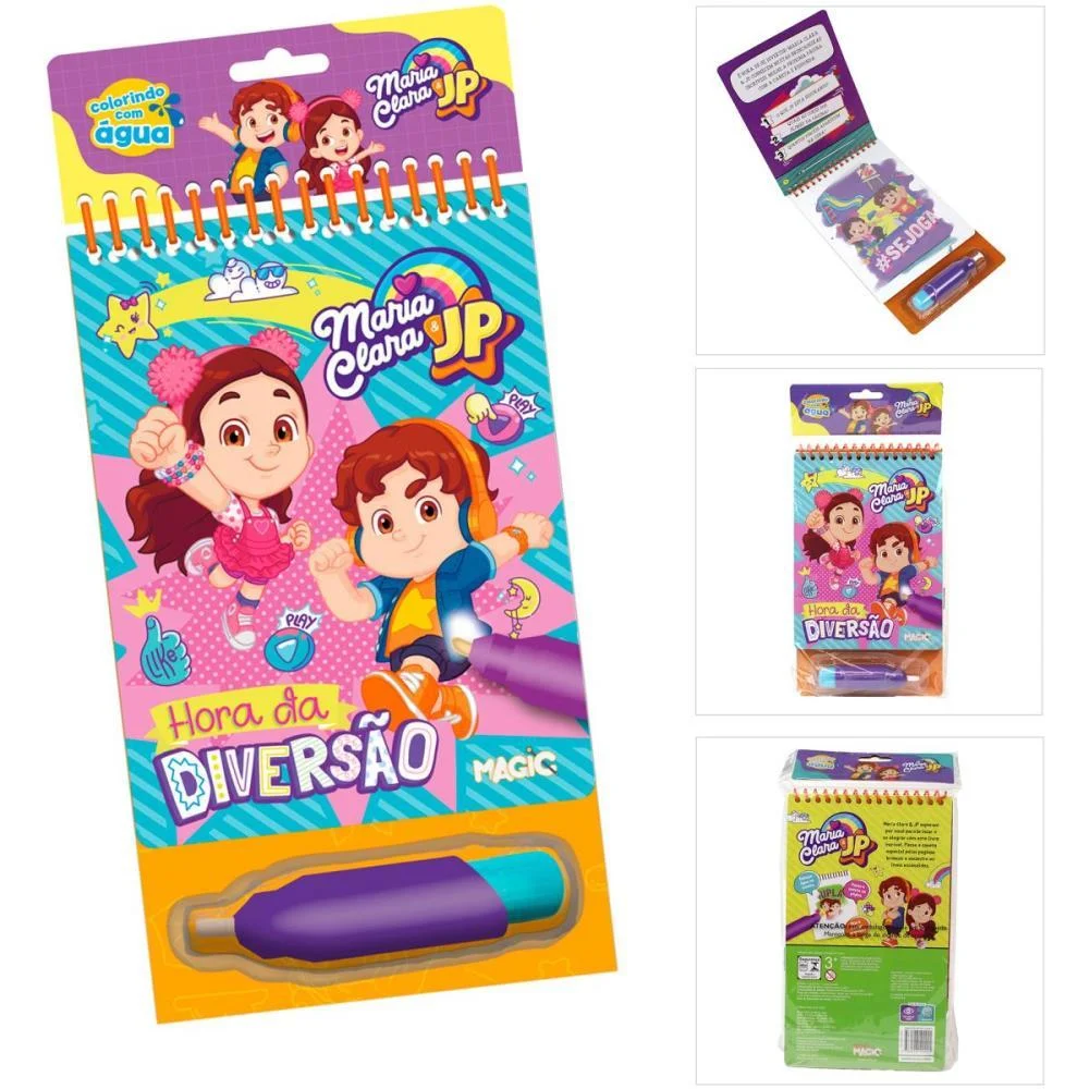 Livro Aquabook Maria Clara E Jp 24X14Cm 10Pgs Magic Kids - imagem 5