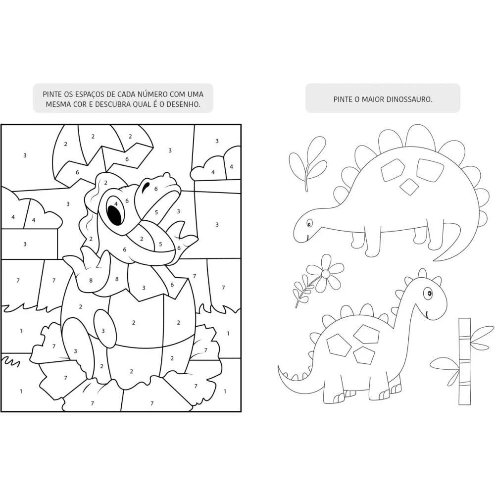 Livro Brinquedo Ilustrado Dinossauro 6Livros+1Quebra Cab Magic Kids (Maleta) - imagem 4