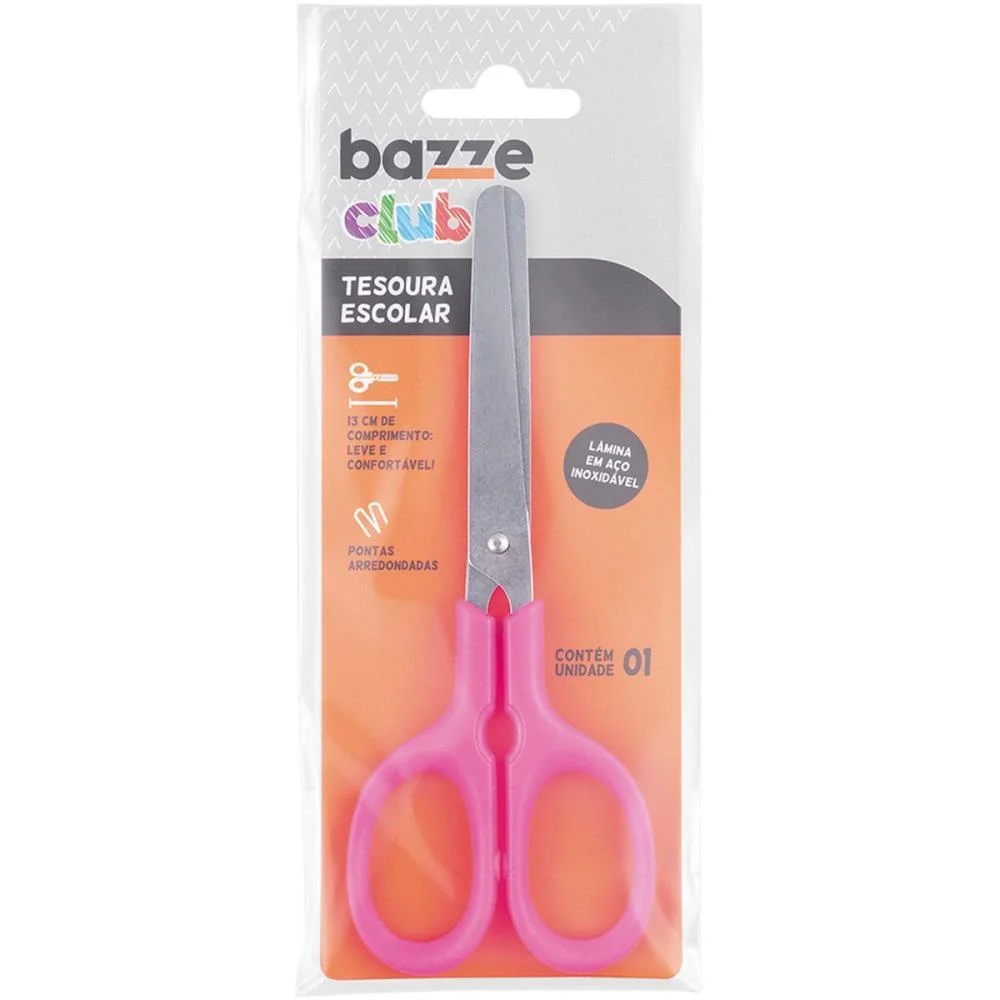 Tesoura Escolar Bazze Club 13Cm Polybag (S) Summit - imagem 4