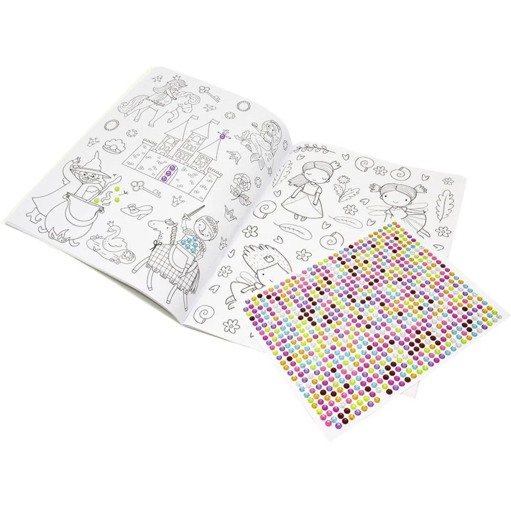 Livro Com Adesivos 750 Ades.strass Princesas 32Pg Todolivro - imagem 3