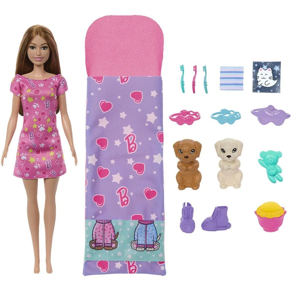 Barbie Family Festa Do Pijama Com Cachorrinh Mattel - imagem 2