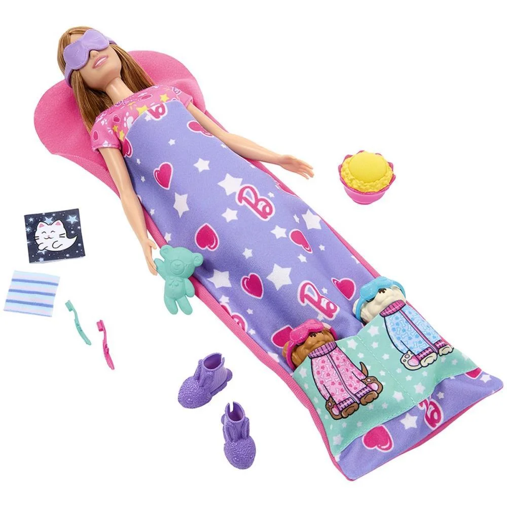 Barbie Family Festa Do Pijama Com Cachorrinh Mattel - imagem 4