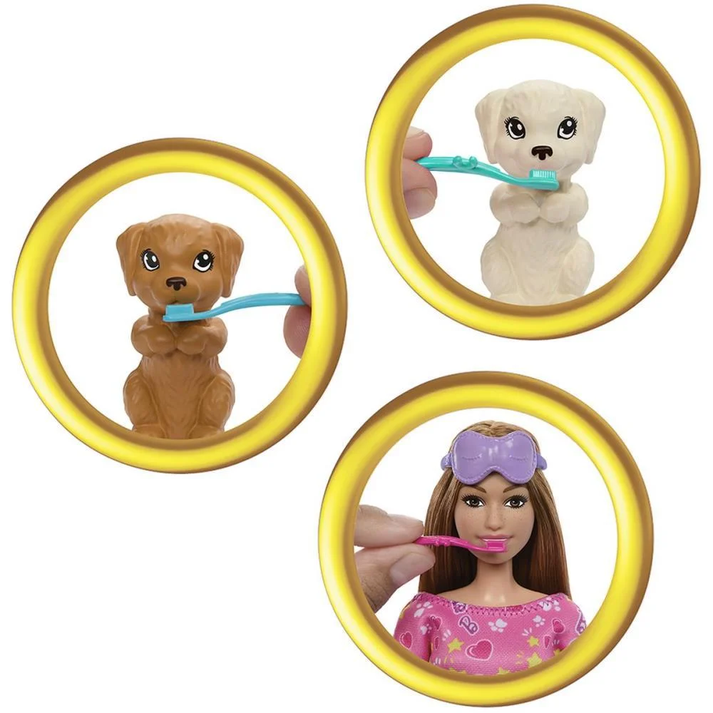 Barbie Family Festa Do Pijama Com Cachorrinh Mattel - imagem 7