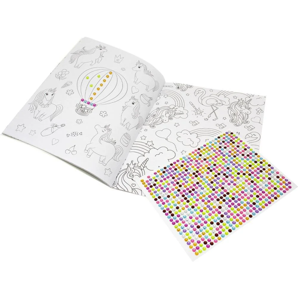 Livro Com Adesivos 750 Ades.strass Unicornio 32Pg Todolivro - imagem 3