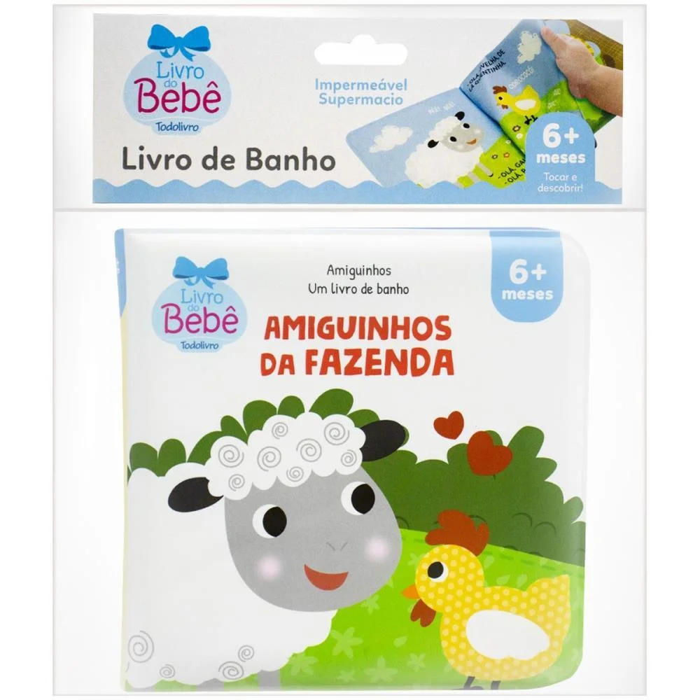 Livro Para Banho Amiguinhos Da Fazenda 15X15 Todolivro - imagem 2