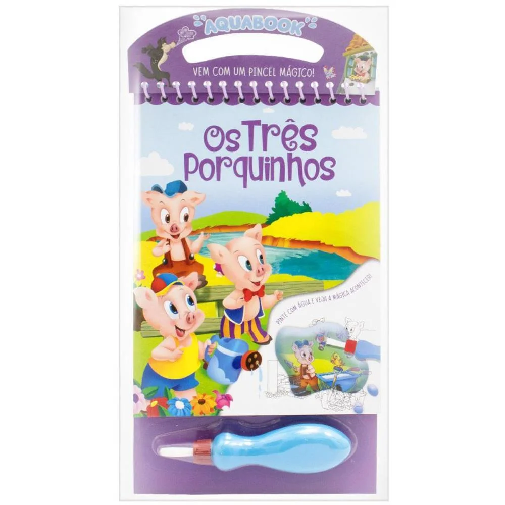 Livro Aquabook Os 3 Porquinhos 27,6X13,6 10Pg Todolivro - imagem 5