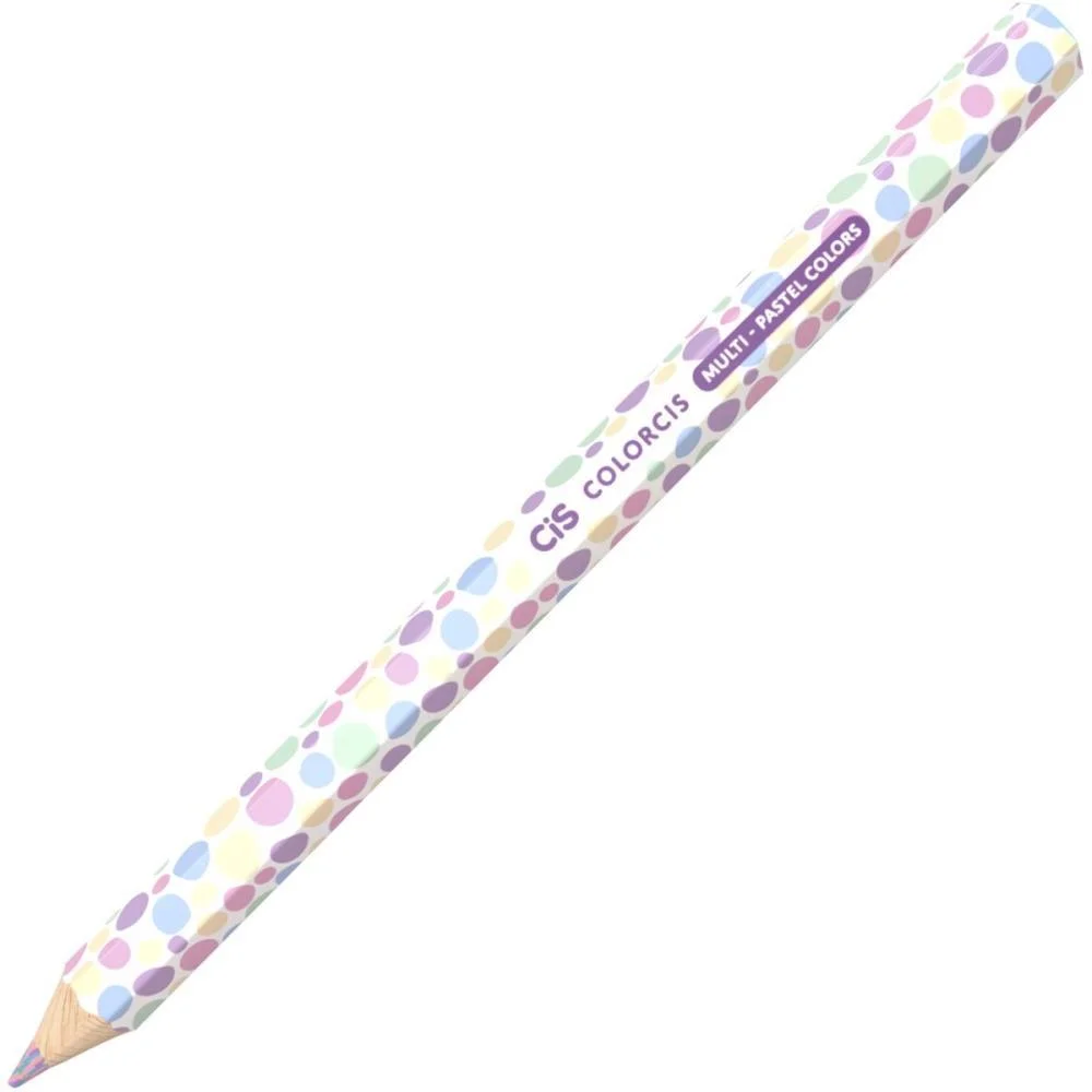 Lapis De Cor Jumbo Cis Multicolor Graf 4Cor Paste Sertic (Pote-24) - imagem 4