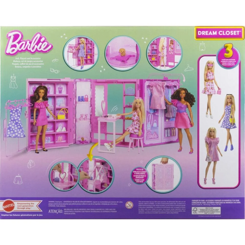 Barbie Fashion Closet Dos Sonhos C/Aces E Bon Mattel - imagem 11