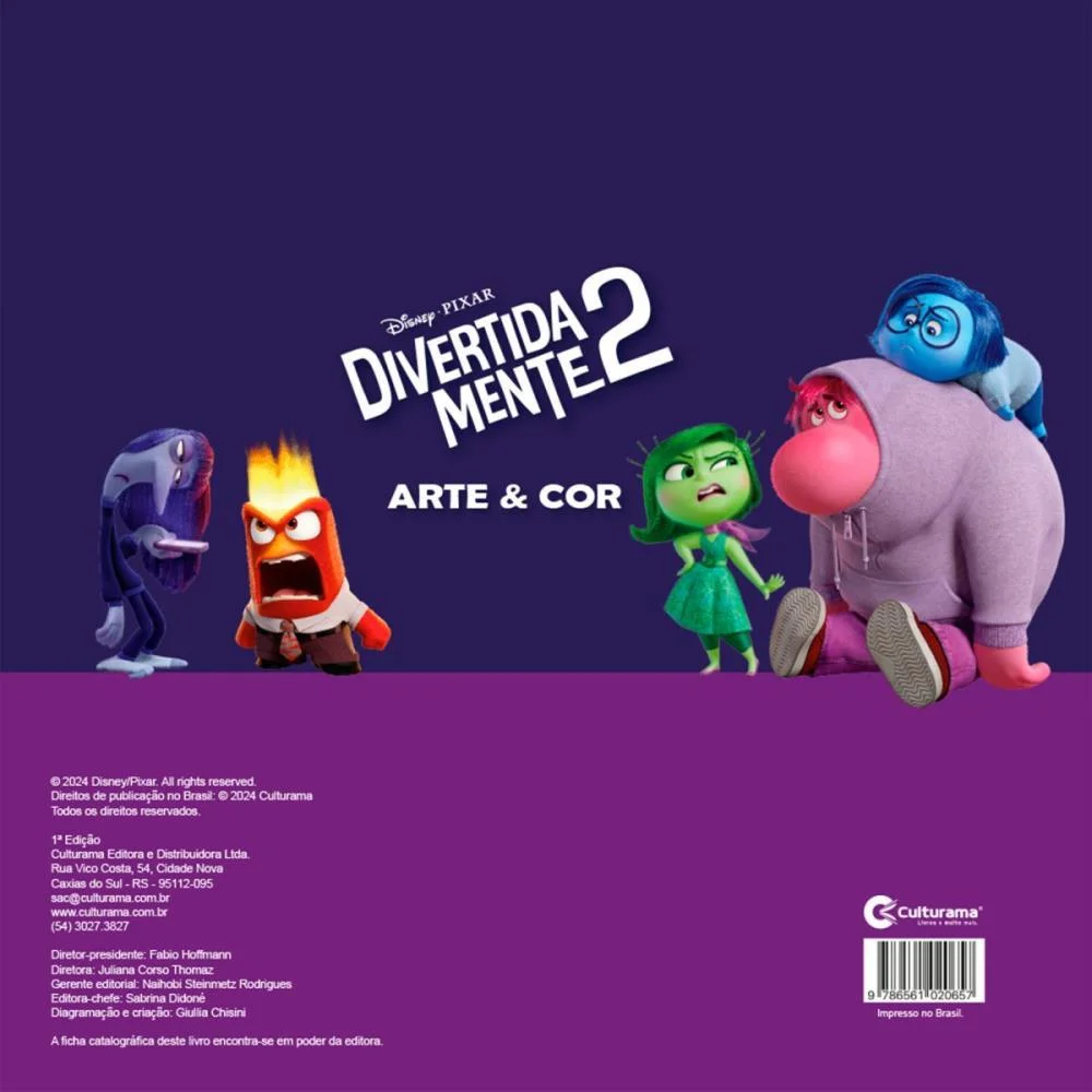 Livro Infantil Colorir Arte E Cor Divertidamente2 36P Culturama - imagem 5