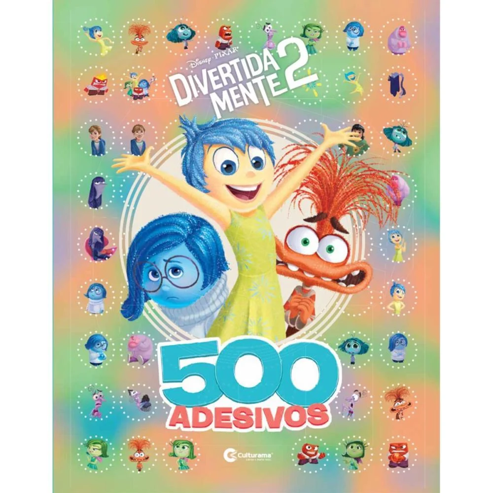 Livro Com Adesivos Divertidamente 2 40P C/500 Ade Culturama - imagem 3