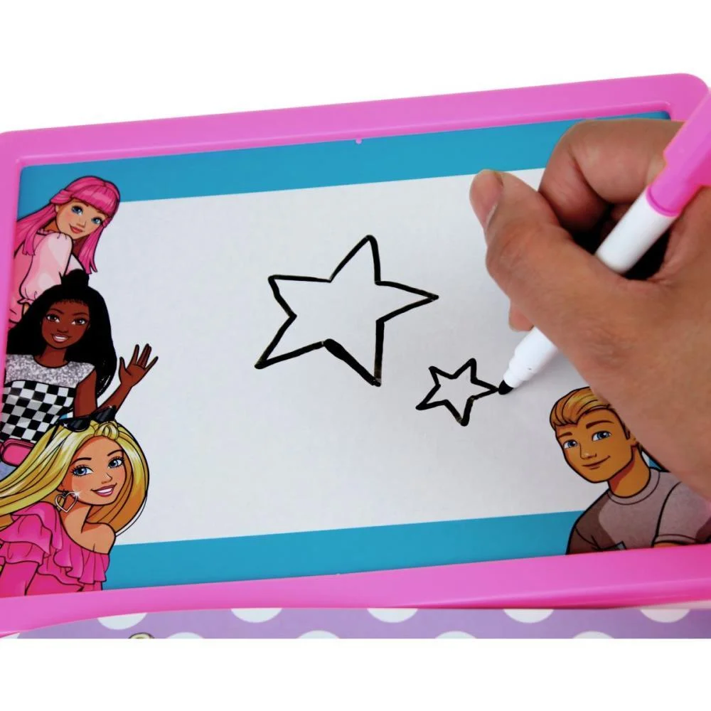 Livro Brinquedo Ilustrado Lousa Escreve E Apaga Barbie Magic Kids - imagem 5