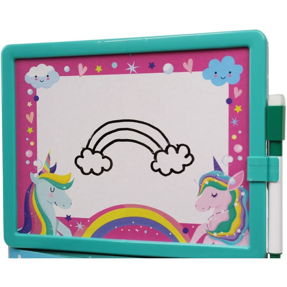 Livro Brinquedo Ilustrado Lousa Escreve E Apaga Unicorni Magic Kids - imagem 4