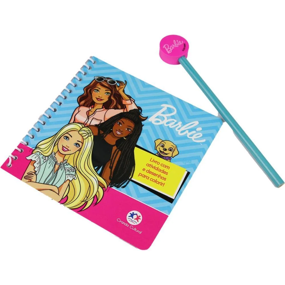 Livro Brinquedo Ilustrado Kit Divertido Barbie Magic Kids - imagem 5