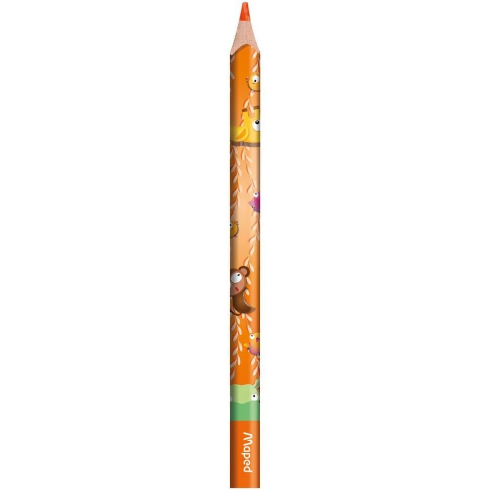Lapis De Cor Jumbo Jungle Fever 12 Cores Maped (Pct.c/06) - imagem 4